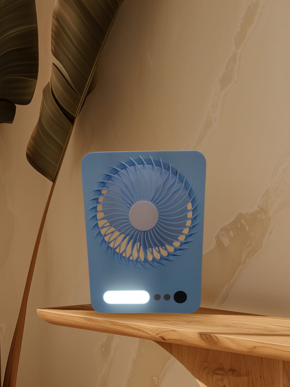 Vista 2 de Ventilador de Mesa Plegable Escritorio - z: Blanco